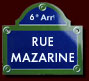 Plaque Rue Mazarine