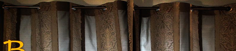 Rideaux occultants de l'appartement à louer