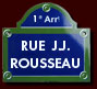 Plaque Rue Jean-Jacques Rousseau